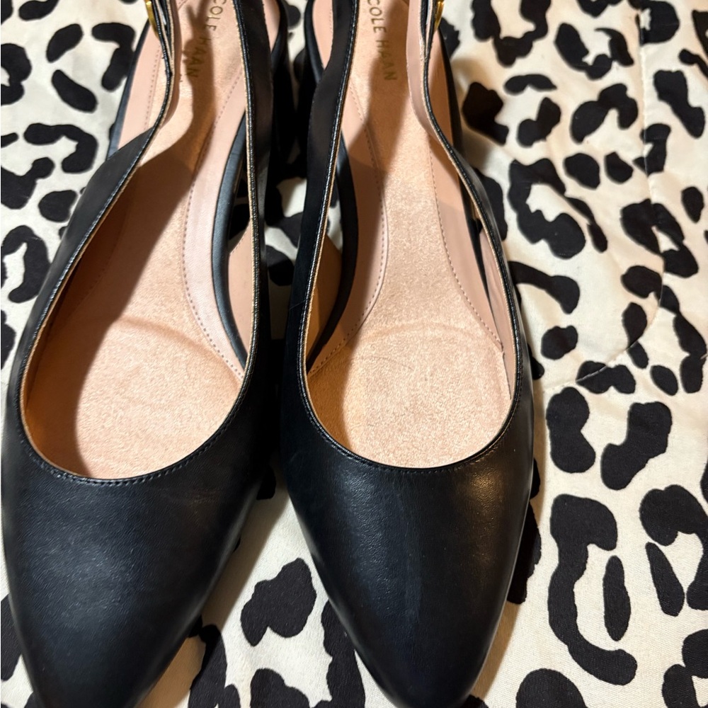 Cole Haan Black Heels Sleek Design